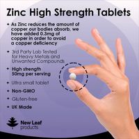 New Leaf High Strength Zinc 6 Month Supply